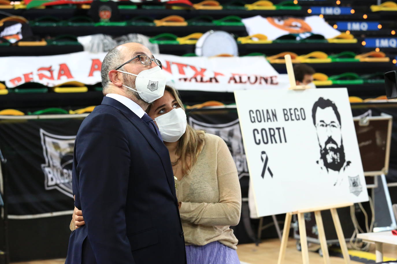 Fotos: Así ha sido el homenaje del Bilbao Basket a &#039;Corti&#039;