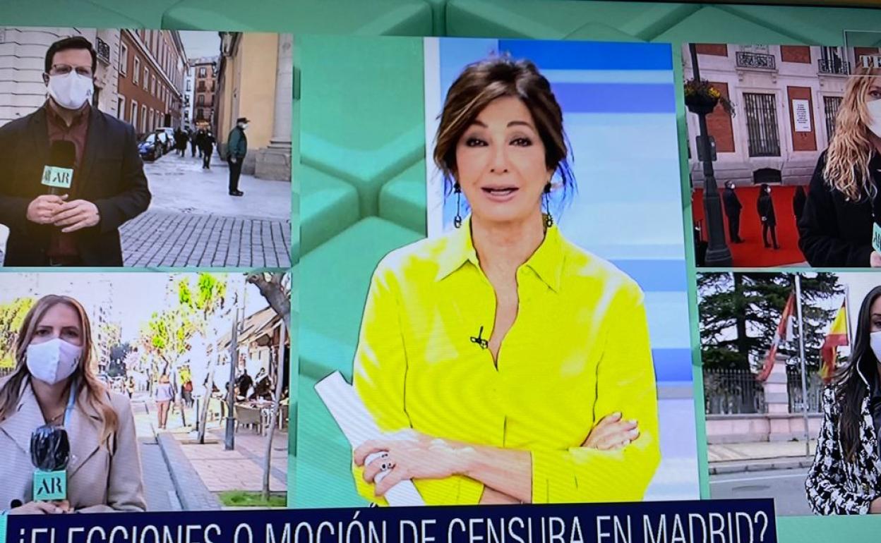 Ana Rosa Quintana atiza a Arrimadas y a Sánchez