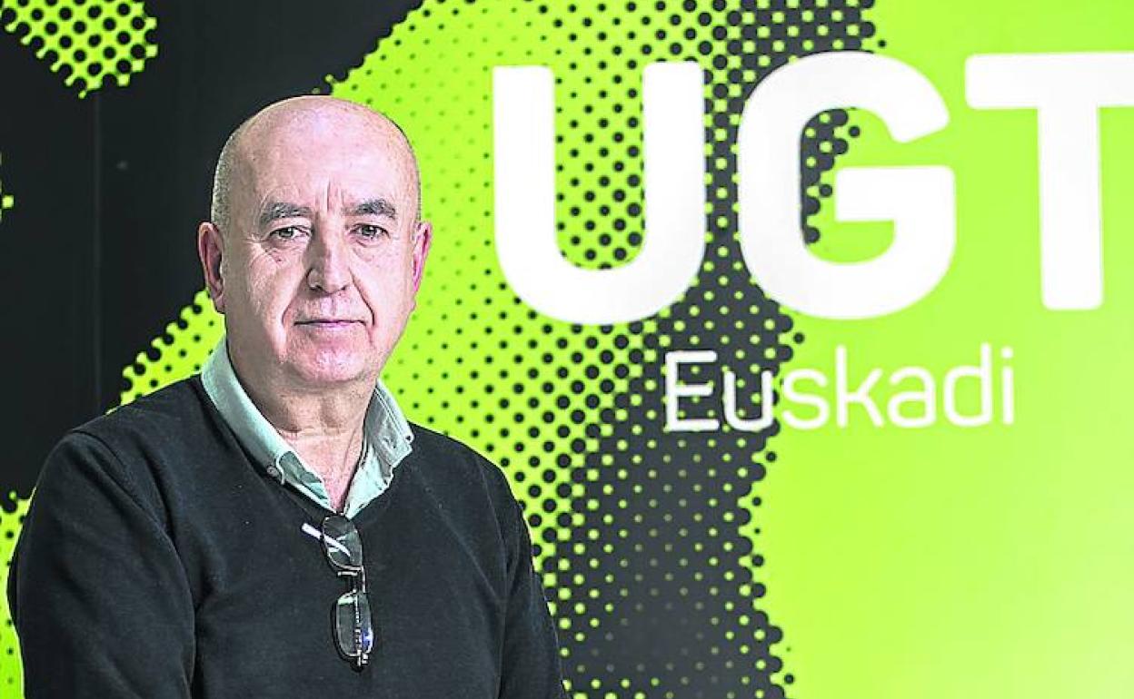 Raúl Arza, ayer en el congreso de UGT-Euskadi. 