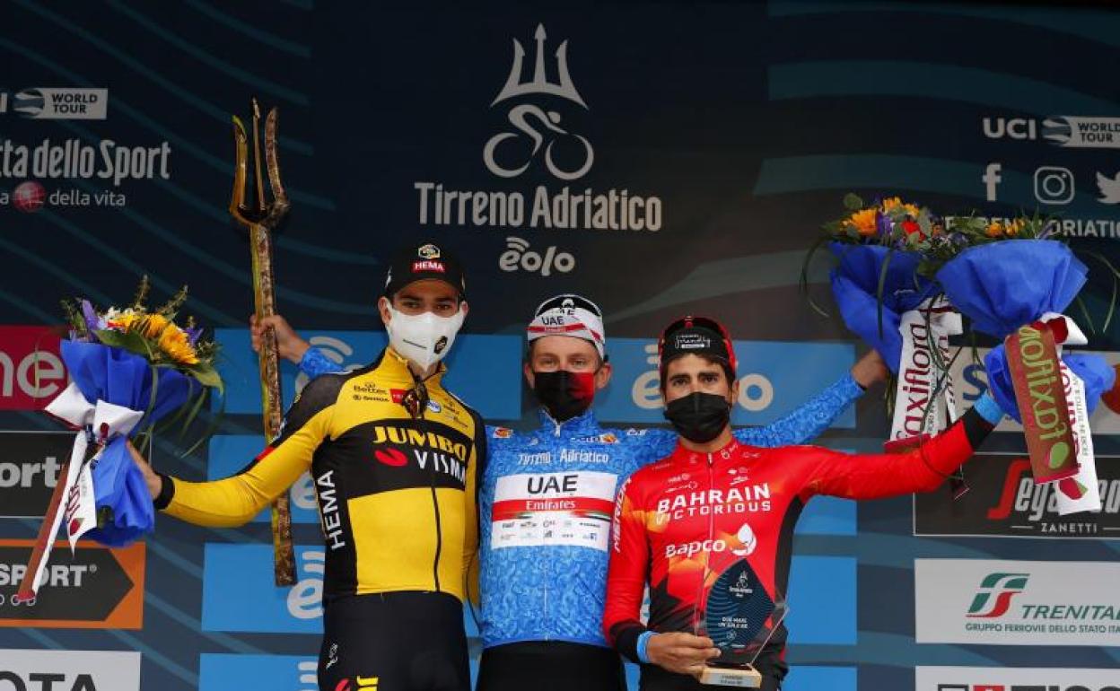 Pogacar gana la Tirreno y Landa logra conservar el podio