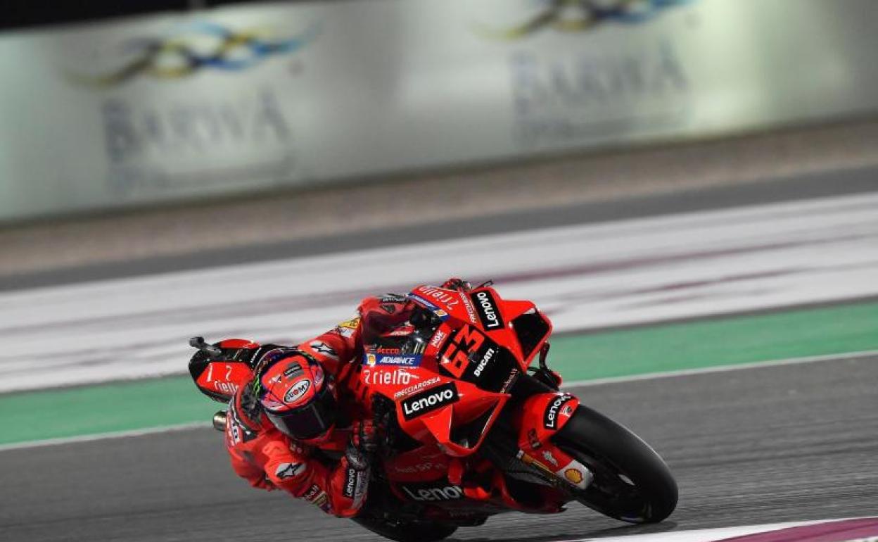 Francesco Bagnaia, en el circuito de Losail. 