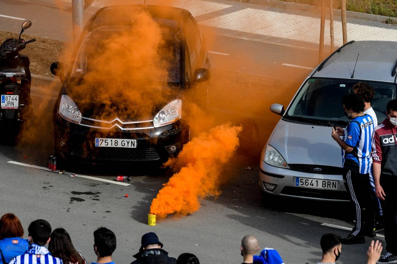 Fotos: Así fue la masiva despedida de los aficionados a la Real Sociedad