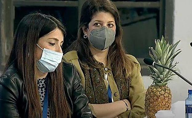 La piña, en un acto del PP.