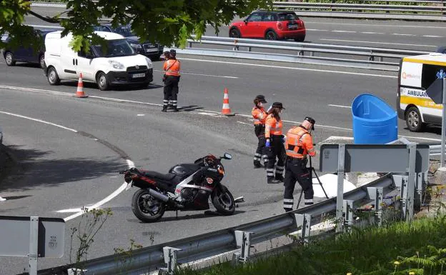La muerte de un motorista en Sondika eleva a 5 los pilotos fallecidos en Euskadi