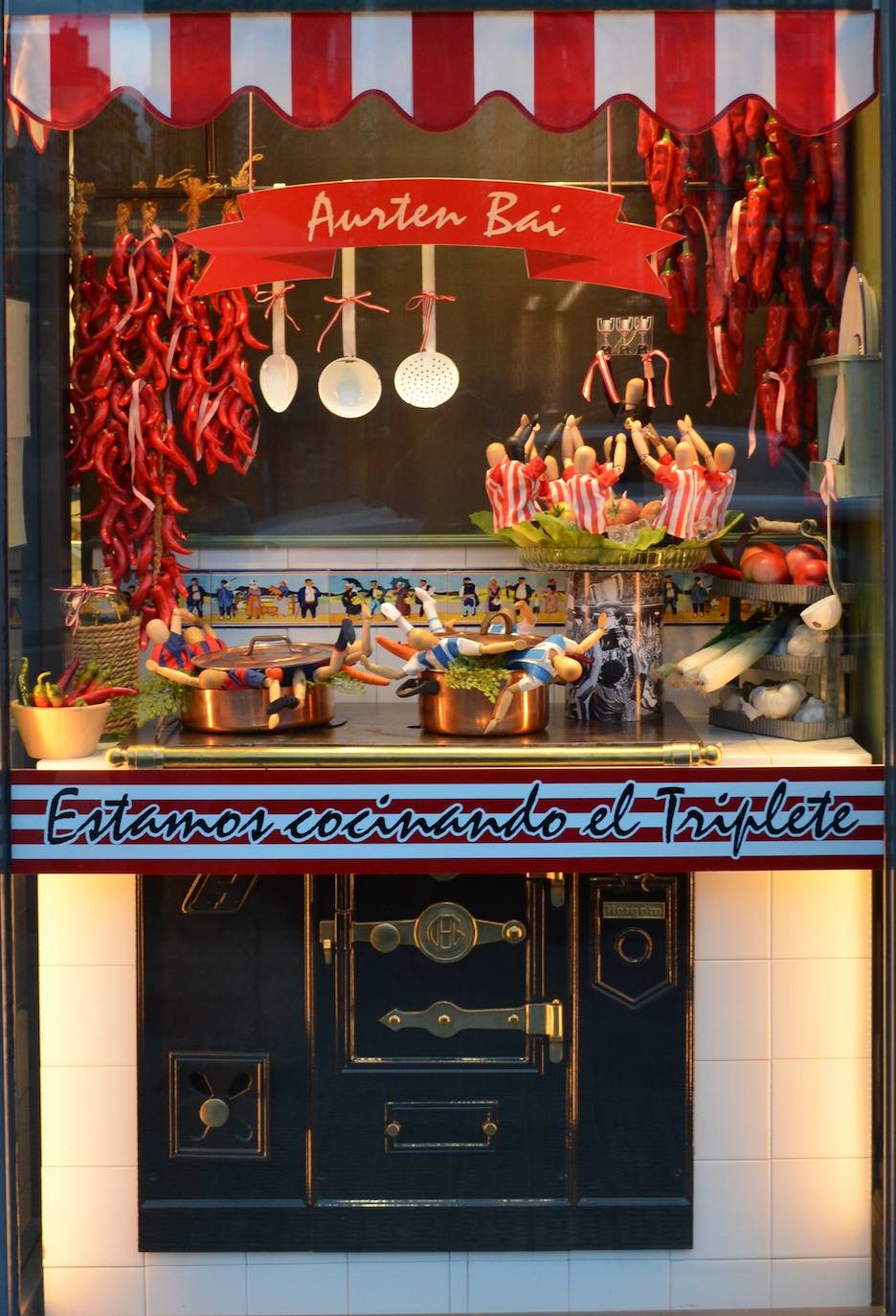 'Estamos cocinando el triplete', primer premio. Lautxo.