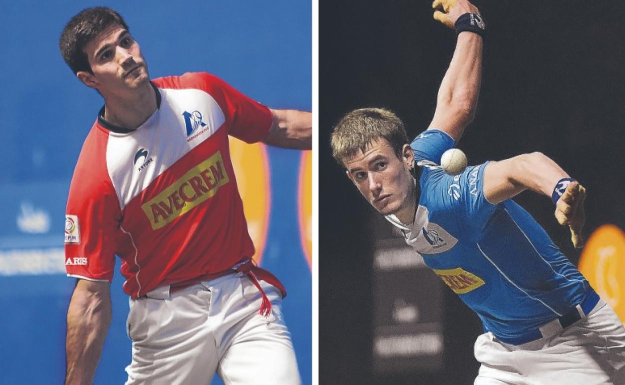 José Javier Zabaleta jugará su séptima liguilla de semifinales. Jon Mariezkurrena afronta su partido número 41 en el Parejas. 