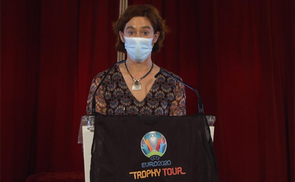 Amaia Arregui, alcaldesa en funciones. 