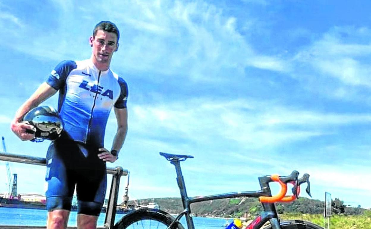 Urko Herrán, referente alavés en el duatlón, tomará parte en las citas de Zuya y Vitoria.