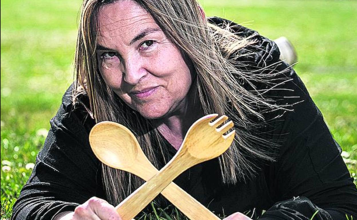 La cineasta Maite Ruiz de Austri, pregonera de San Prudencio. 