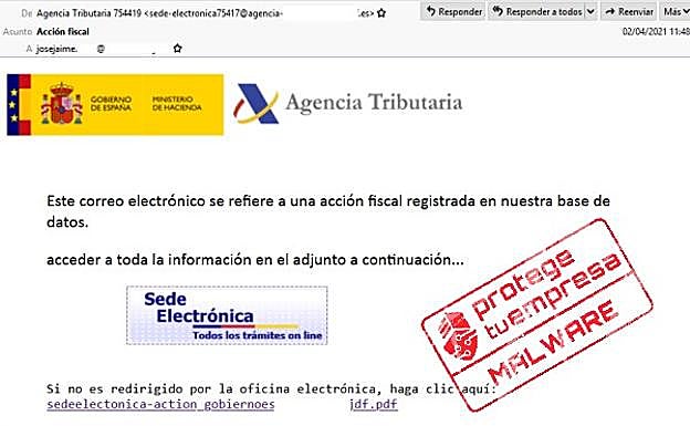 Captura de la INCIBE