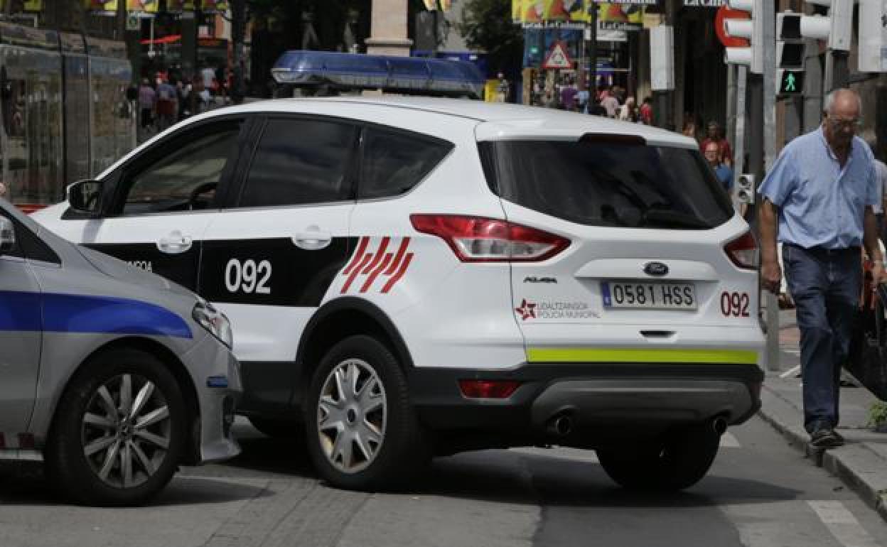 Una patrulla de la policía municipal. 