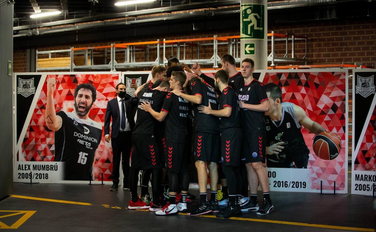 Jugadores del Bilbao Basket volverán hoy a los entrenamientos tras diez días de confinamiento. 