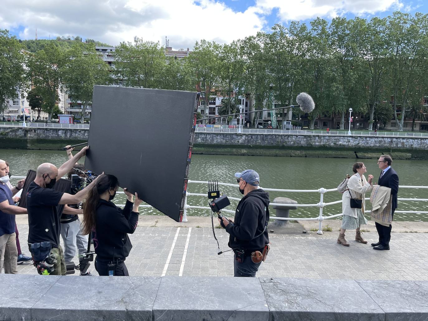 Fotos: Rodaje de la película &#039;El comensal&#039; en Abandoibarra