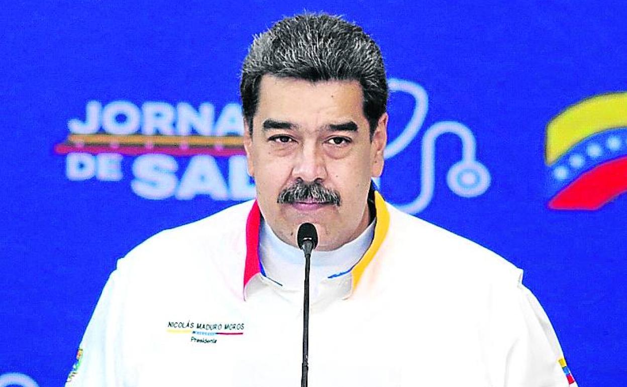 Nicolás Maduro, en una rueda de prensa en Caracas. 