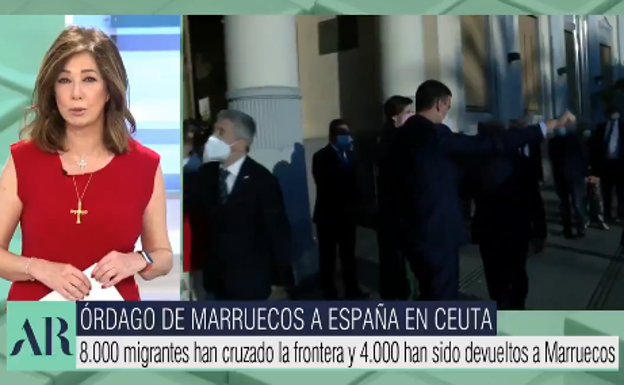 Ana Rosa califica de «invasión» la crisis migratoria de Ceuta y critica a Sánchez: «Tenemos un Gobierno muy débil»