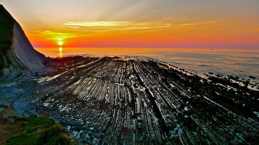 Atardecer en Zumaia.