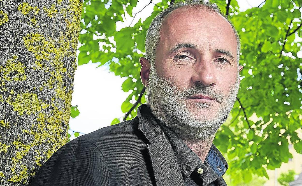 David Noguera, ayer en Vitoria. 