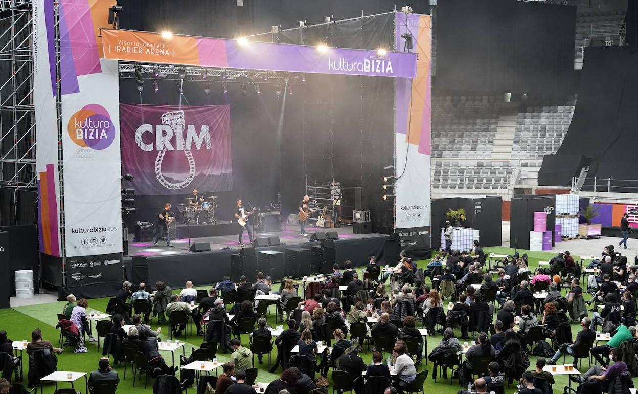El inicio de los conciertos en el Iradier Arena, con un aforo permitido de 600 asistentes, se podrá retrasar. 