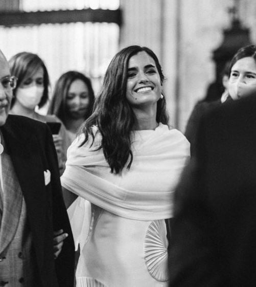 Elisa Labernia, el día de su boda en Valladolid.