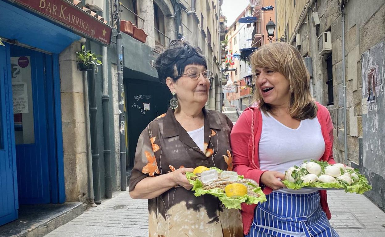 Bar Karrika en Bilbao: Las reinas de la calleja y de los mejores fritos ofician en Karrika (Bilbao)