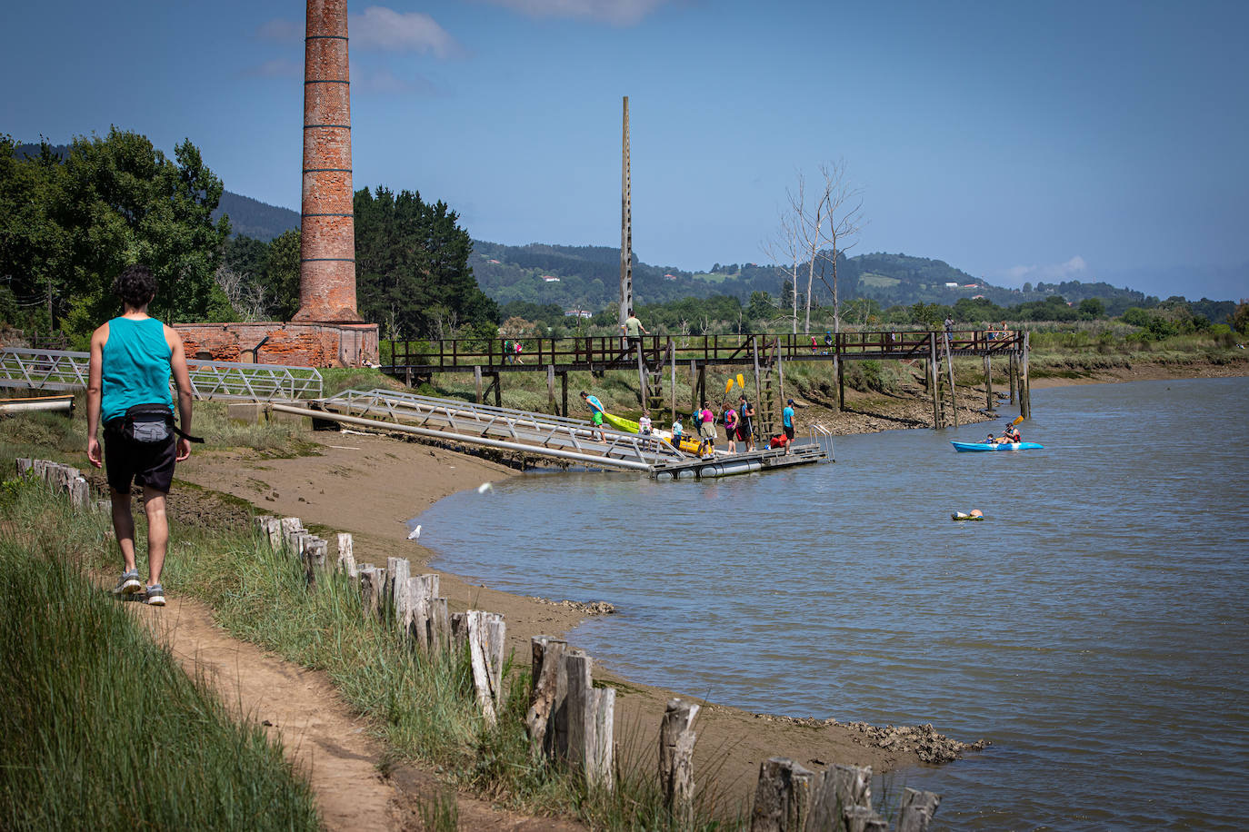 Embarcadero en la antigua tejera de Murueta. 