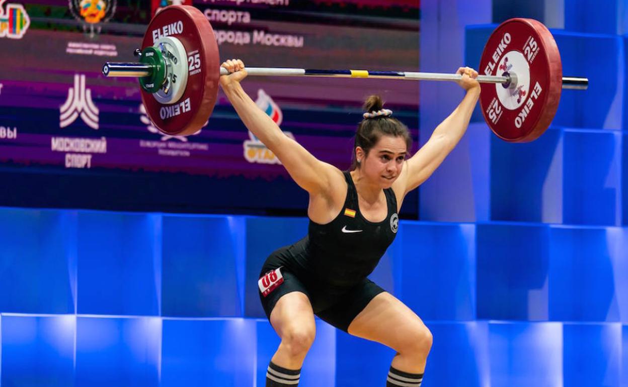 Garoa Martínez en su anterior participación en el Europeo. 