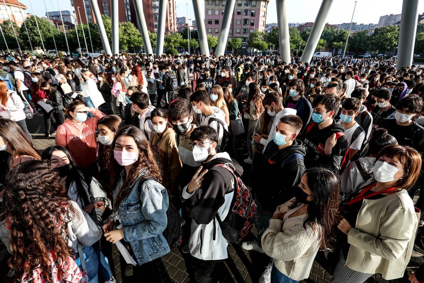 Fotos: Primera jornada de la Selectividad 2021