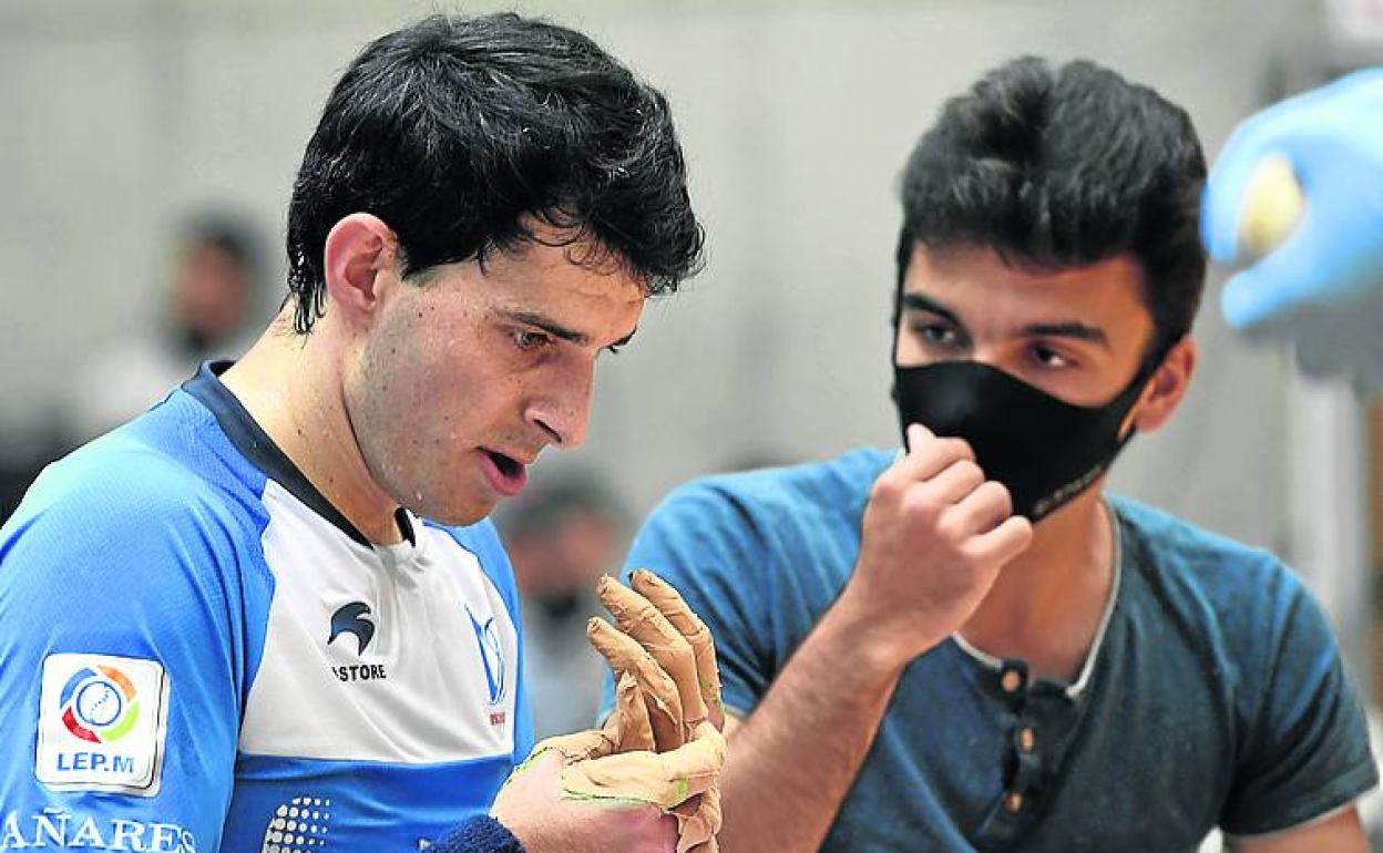 El de Amezketa, con gesto pensativo en un descanso.