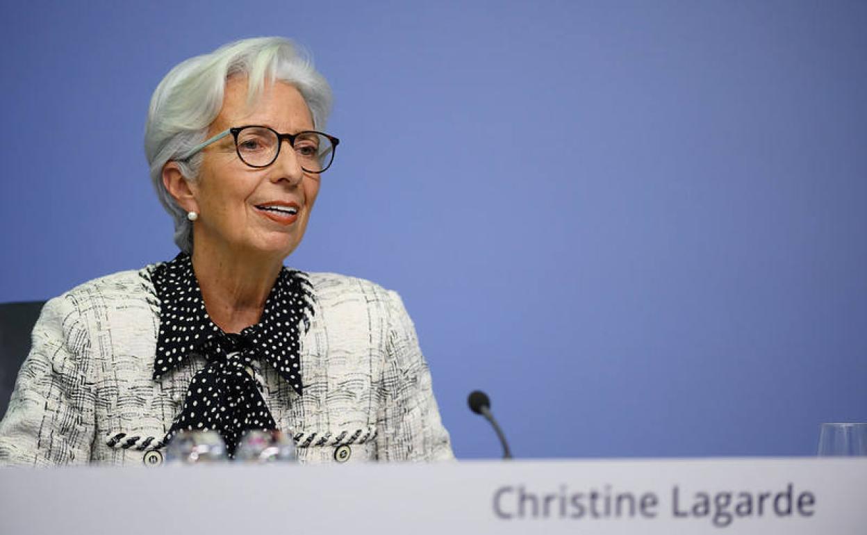 La presidenta del BCE, Christine Lagarde. 