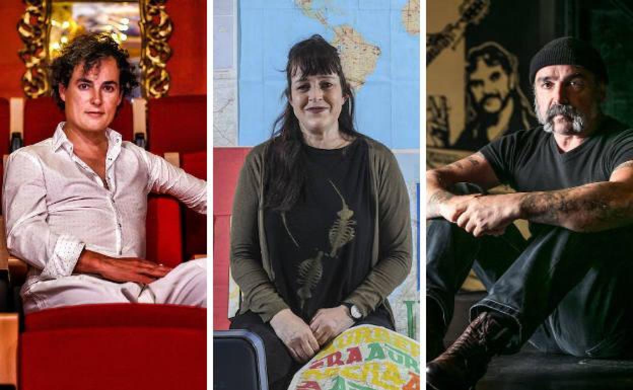 Iker Ortiz de Zárate, Nerea Lekuona y Juan Uriarte.