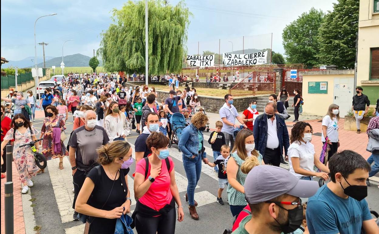 Una de las manifestaciones celebrada en mayo por la plataforma. 