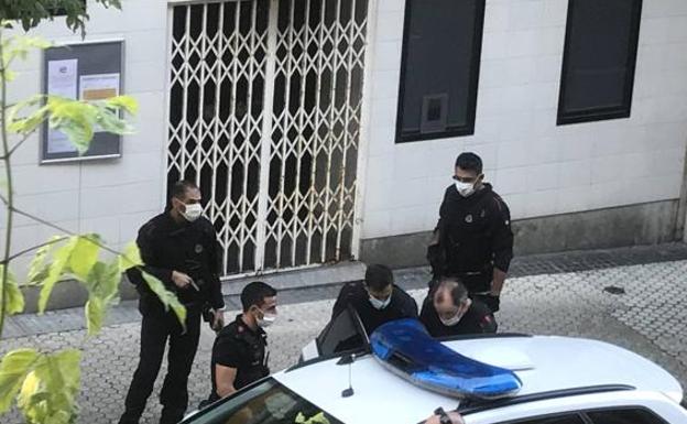 La detención del presunto asesino de Murchante en el barrio donostiarra de Gros.