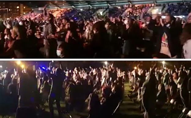 Sin distancias ni mascarilla en el concierto de Vetusta Morla en el Festival Sónica de Castro Urdiales