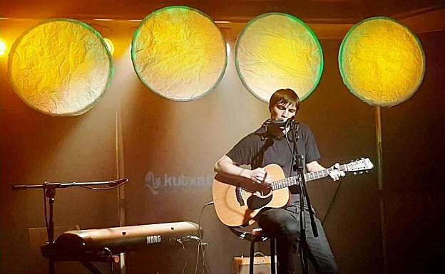 Gaizka en solitario, en enero de 2020, en el Antxiki.