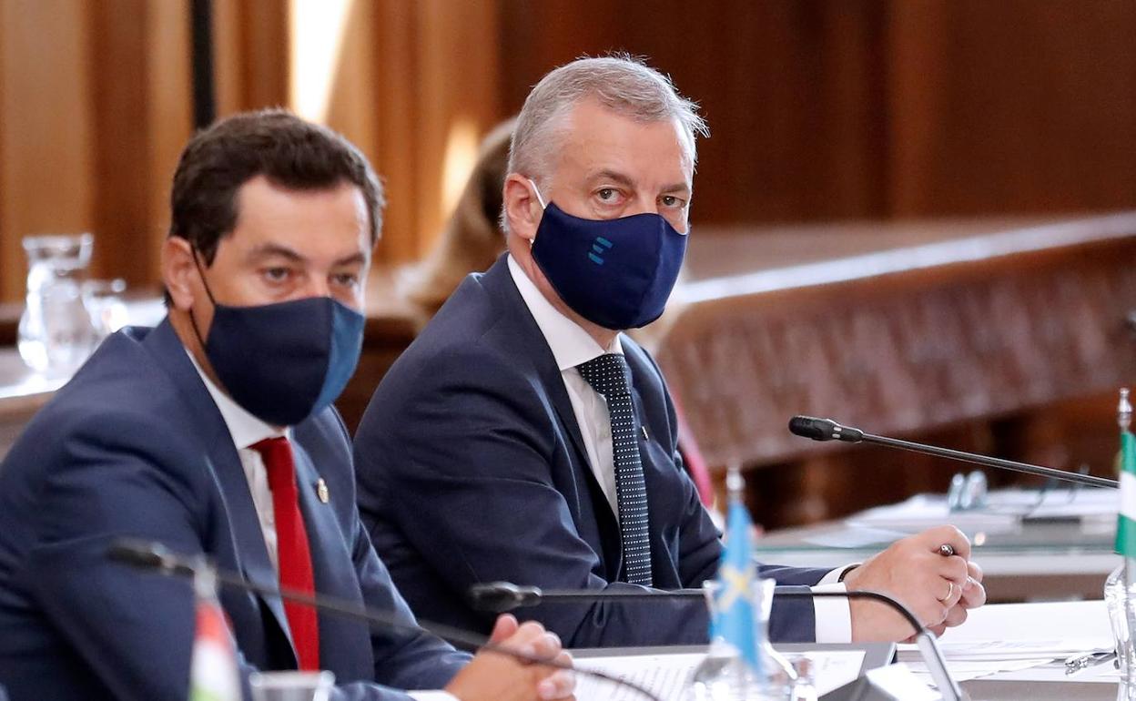 Urkullu, durante la cumbre del año pasado en San Millán de la Cogolla (La Rioja). 