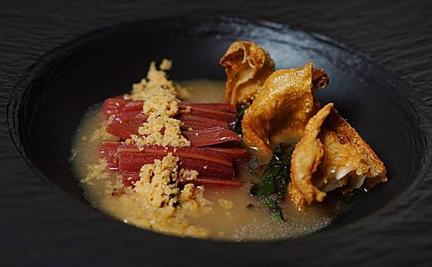 Pato de sangre madurado un mes.