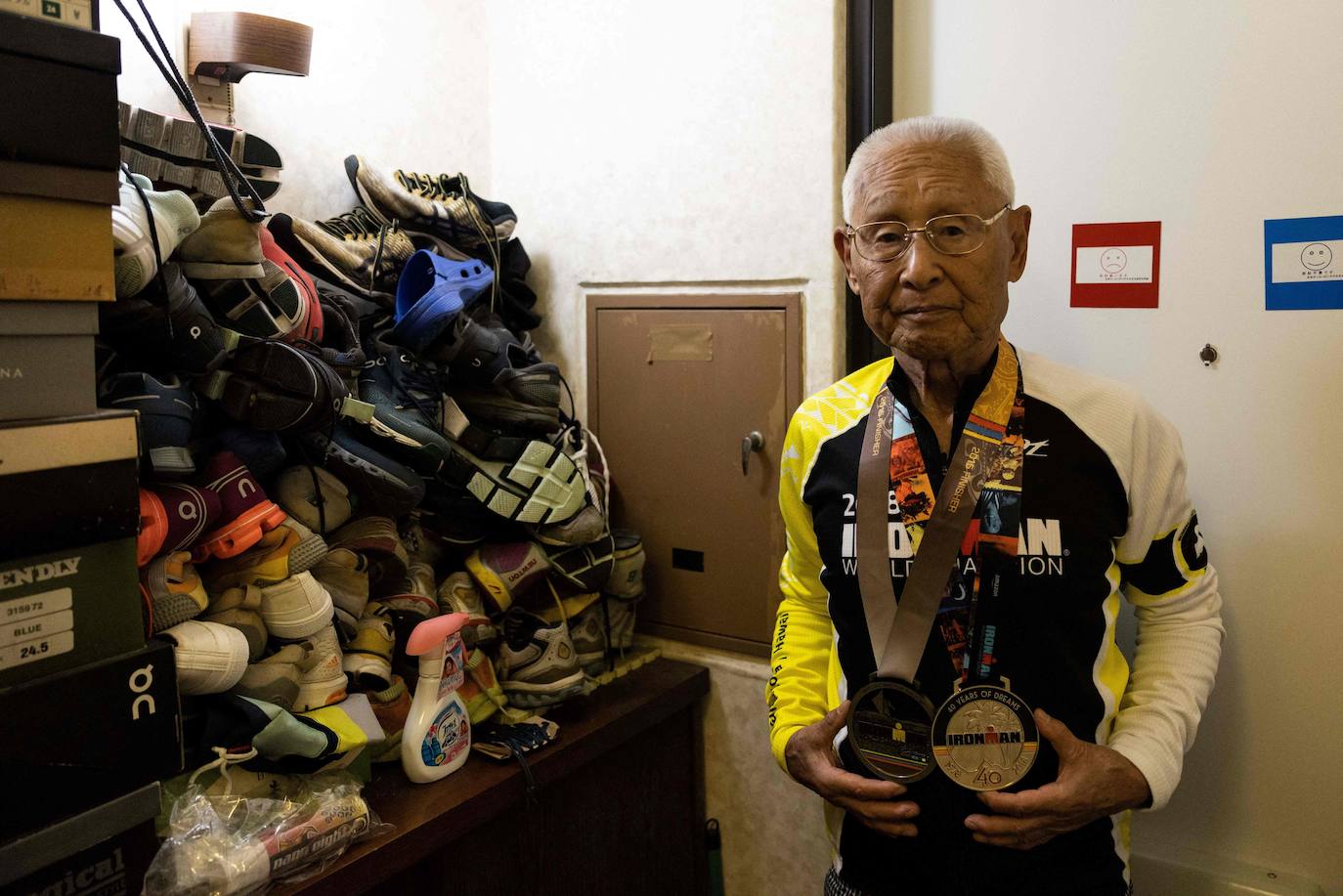 Fotos: Un japonés de 88 años está preparando el Ironman viendo los Juegos de Tokio