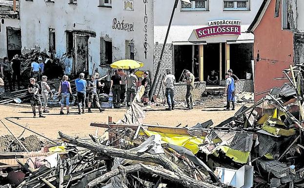 La localidad alemana de Schuld tras las inundaciones de julio. 