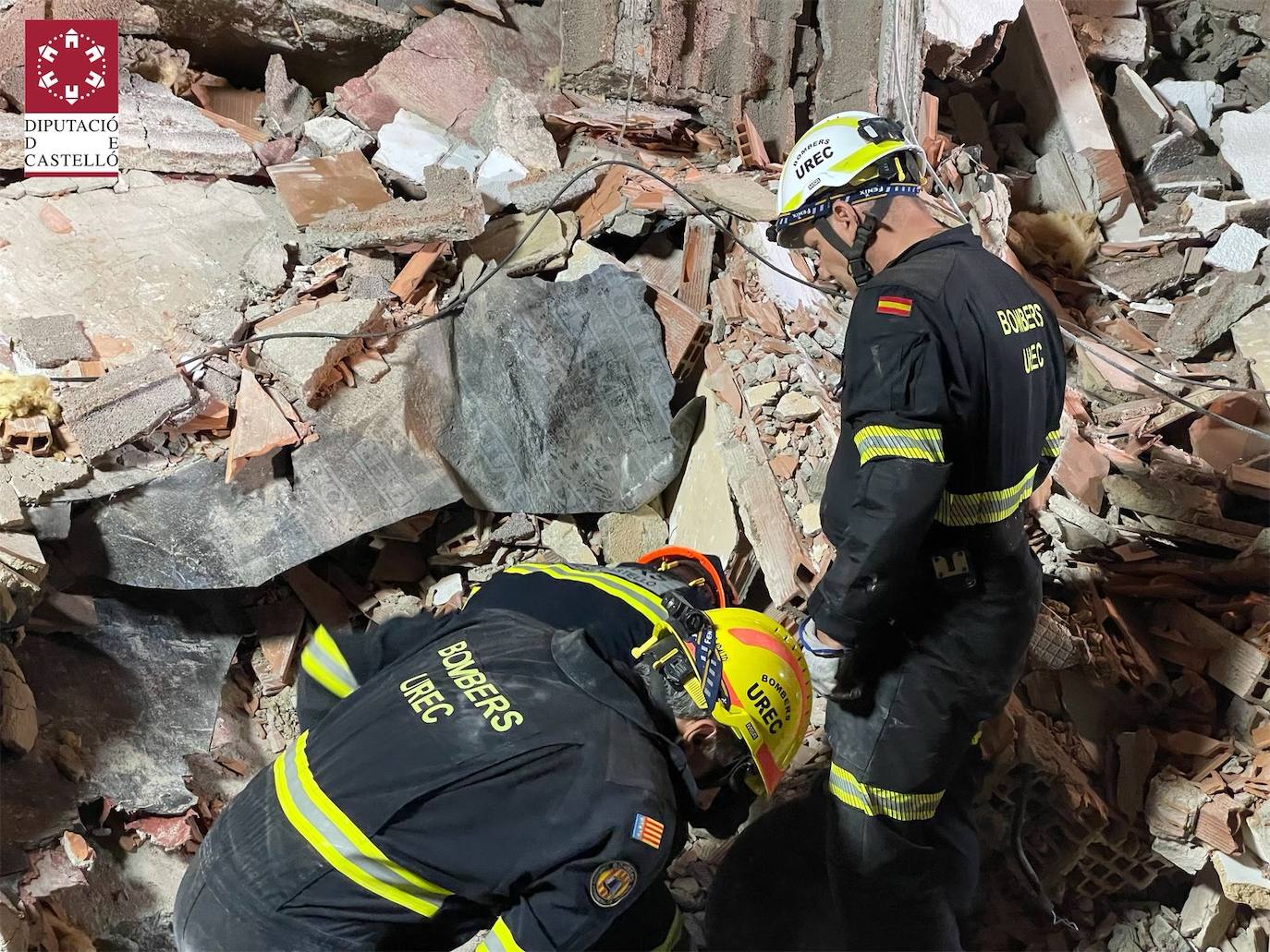 Fotos: Derrumbe de un edificio en Peníscola