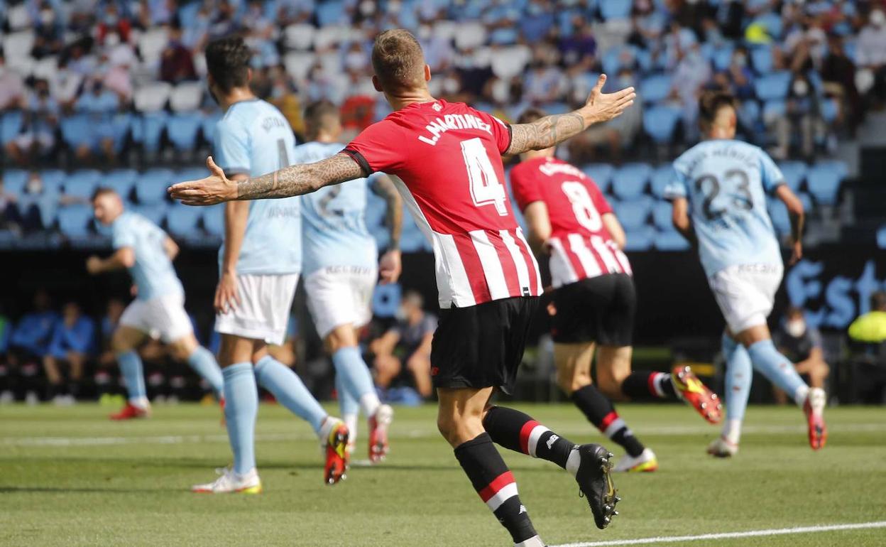 El uno a uno del Celta - Athletic: Iñigo Martínez, el mejor