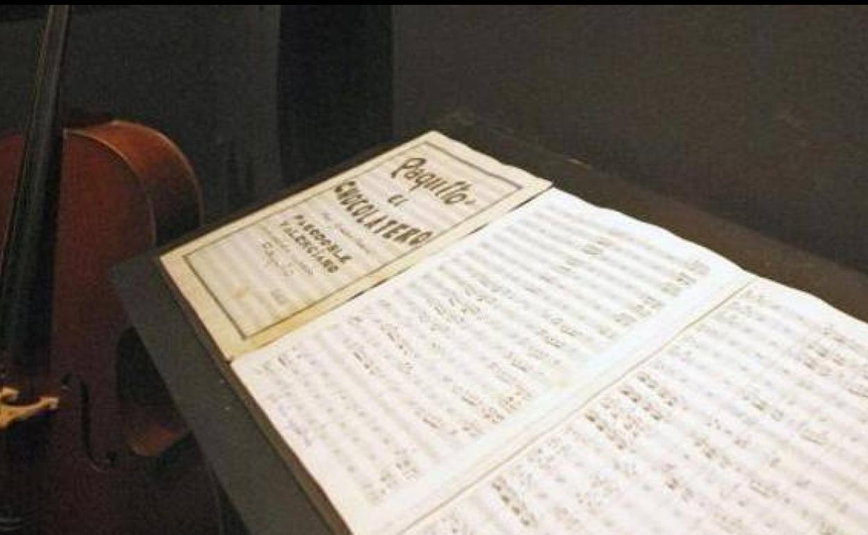 Partitura original de 'Paquito el Chocolatero'. 