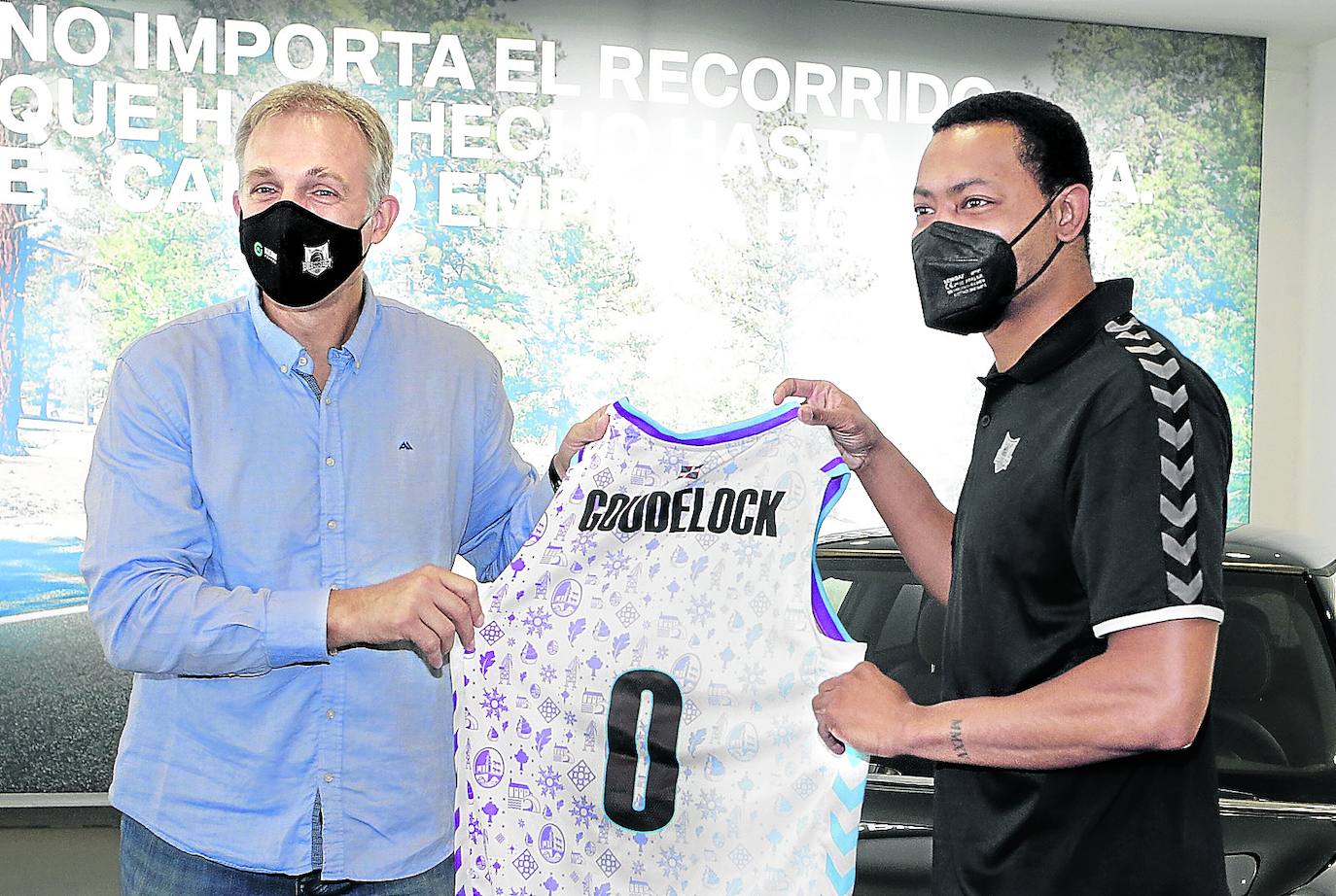 Goudelock, durante su primera rueda de prensa. 