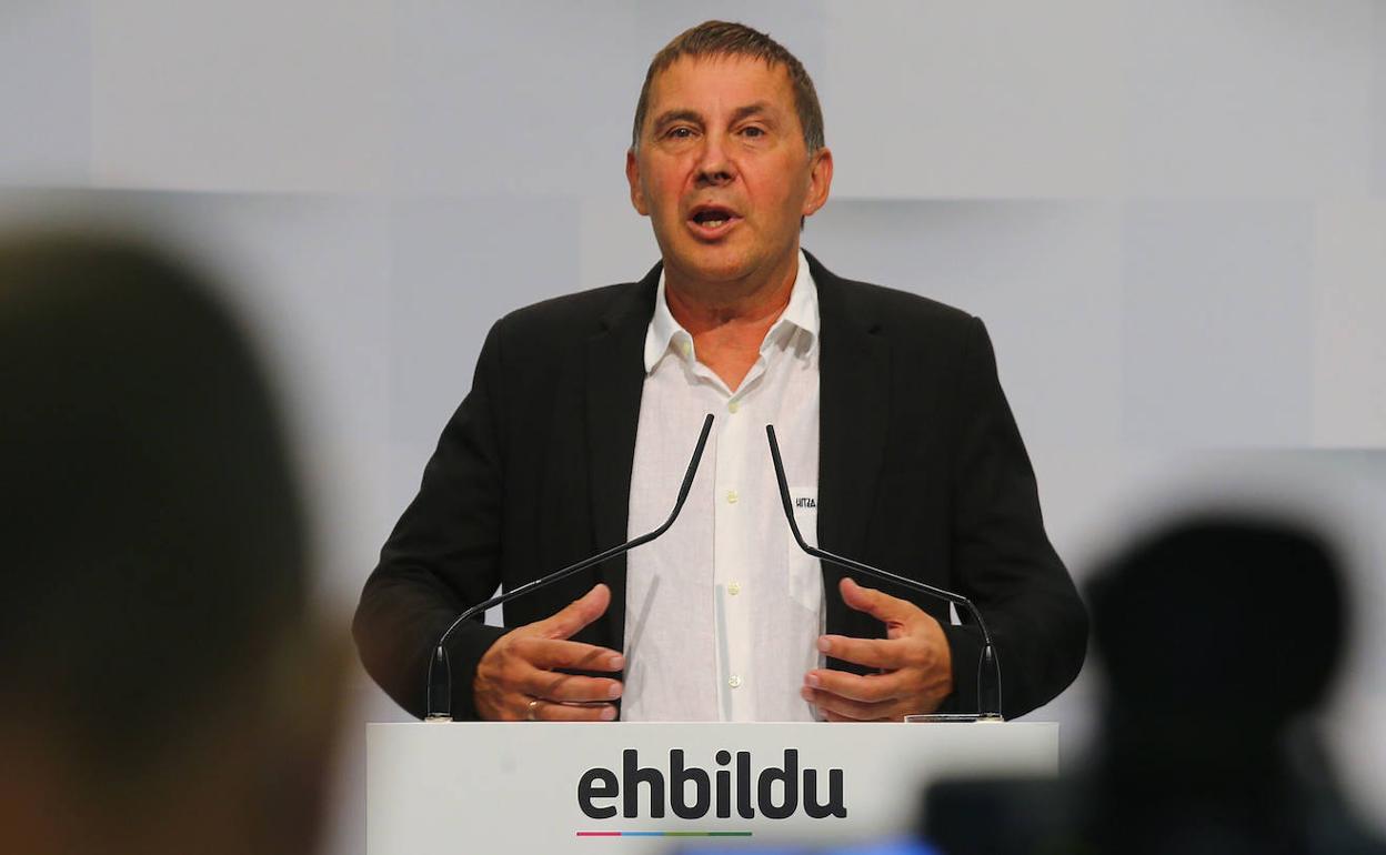 El líder de EH Bildu, Arnaldo Otegi. 