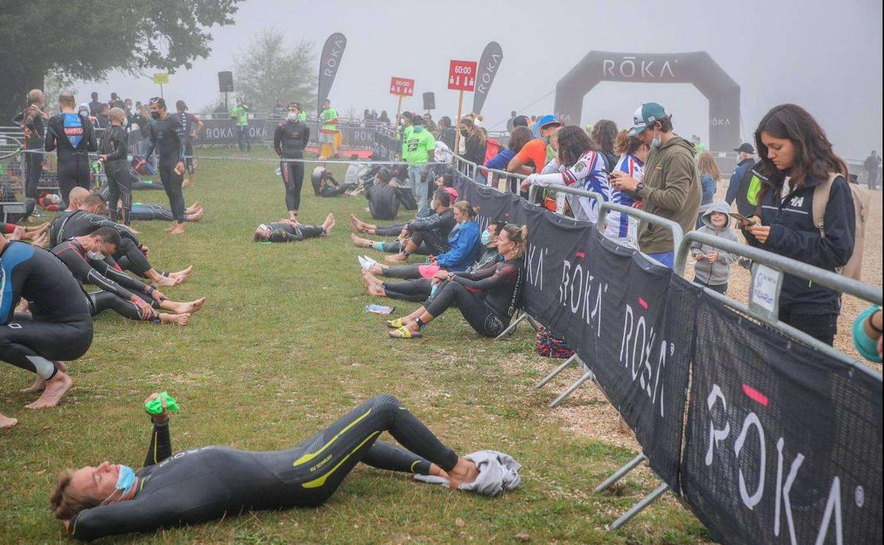 El Ironman Vitoria se quedó en duatlón debido a la niebla