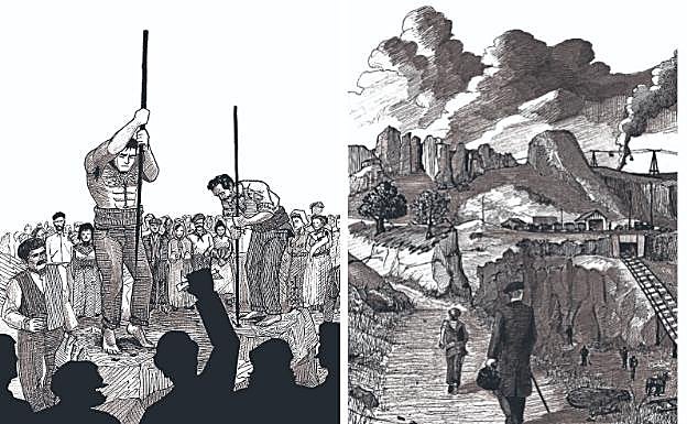 Ilustraciones literarias. Los dibujos del antropólogo Unai Sánchez acompañan a la reedición de 'El Intruso' de Vicente Blasco Ibáñez. 