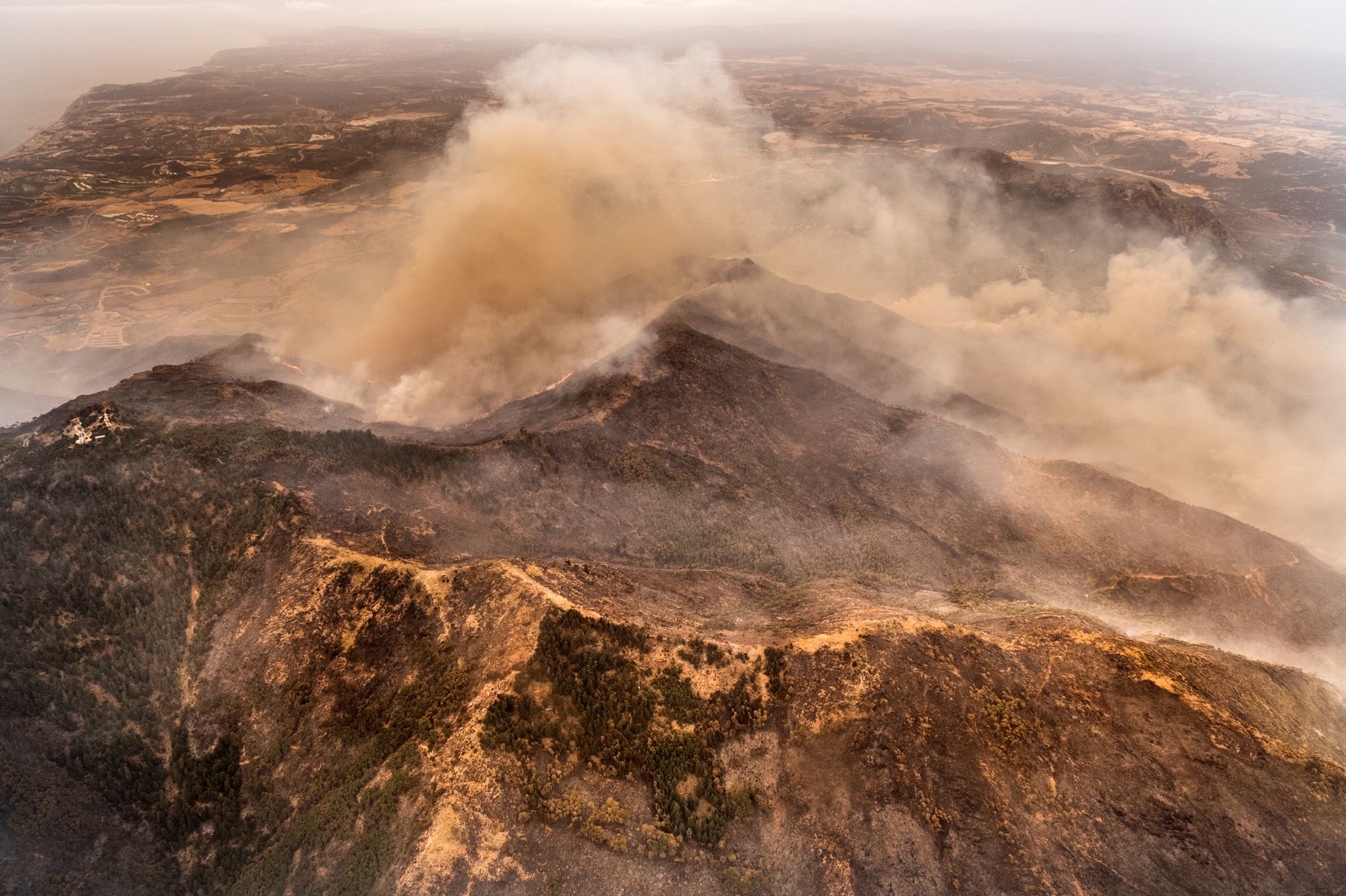 Fotos: Incendio en Sierra Bermeja