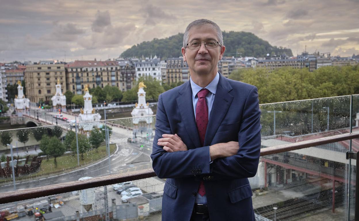 El gobernador del Banco de España, Pablo Hernández de Cos, visitó esta semana San Sebastián para participar en el 'Foro Finanza'. 