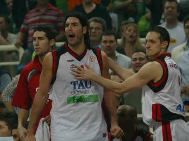 Scola, cabreado en la Final Four de Atenas durante las semifinales ante el Panathinaikos.