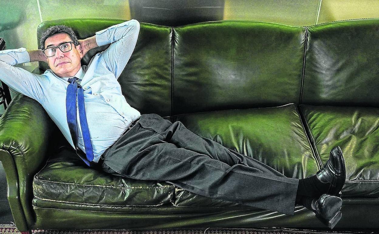 Philippe Aghion, en la sede de la Fundación BBVA en Bilbao. 