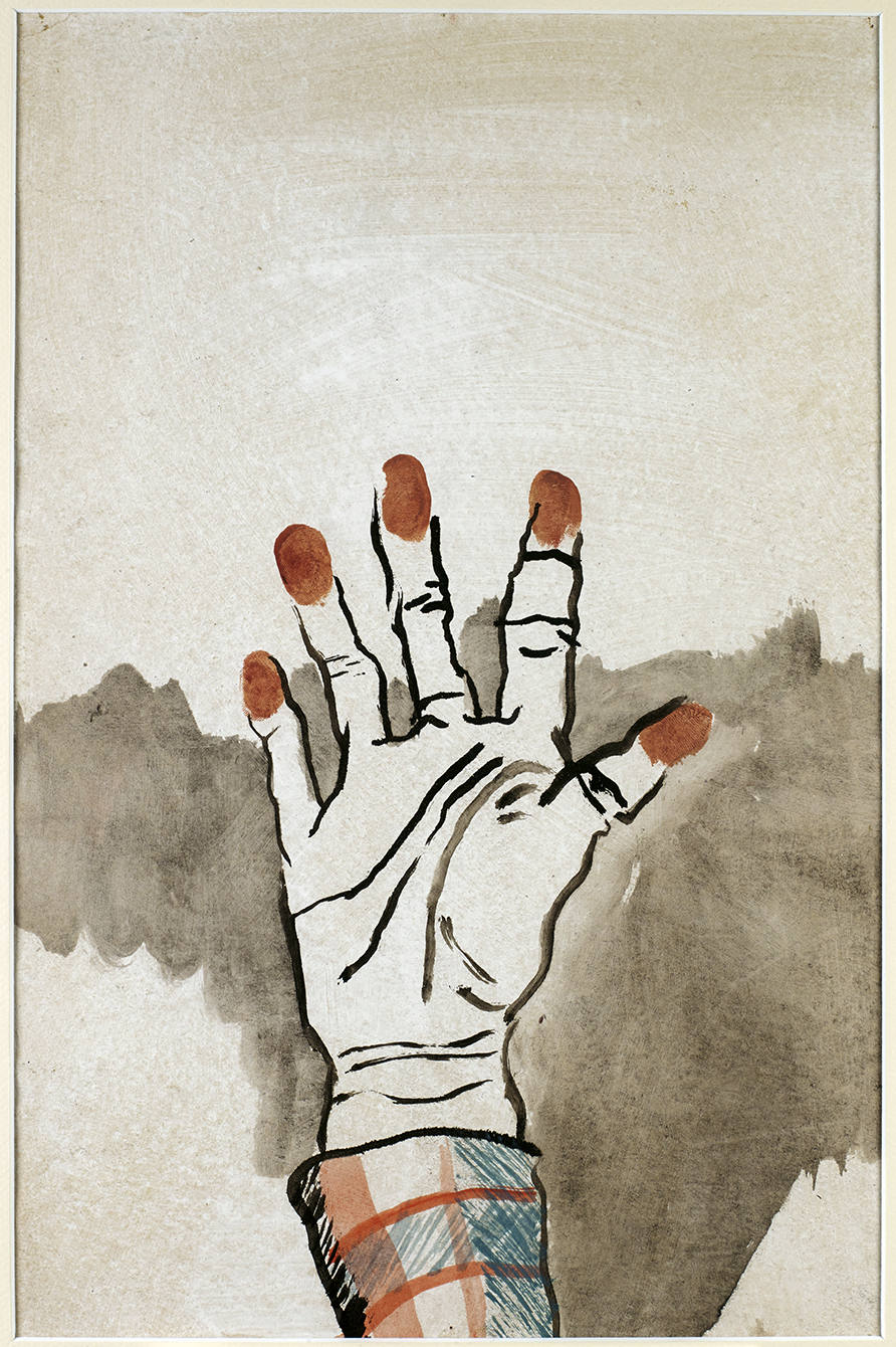 'Mano 1', acuarela de fecha desconocida.